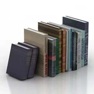 Antique Books The Wizard 3d model