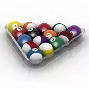 Billiard Balls 3d model