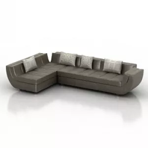 Smooth Modern Sofa 3d model Smooth Modern Sofa 3d model