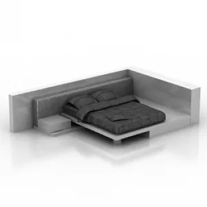Bed 3d model Bed 3d model