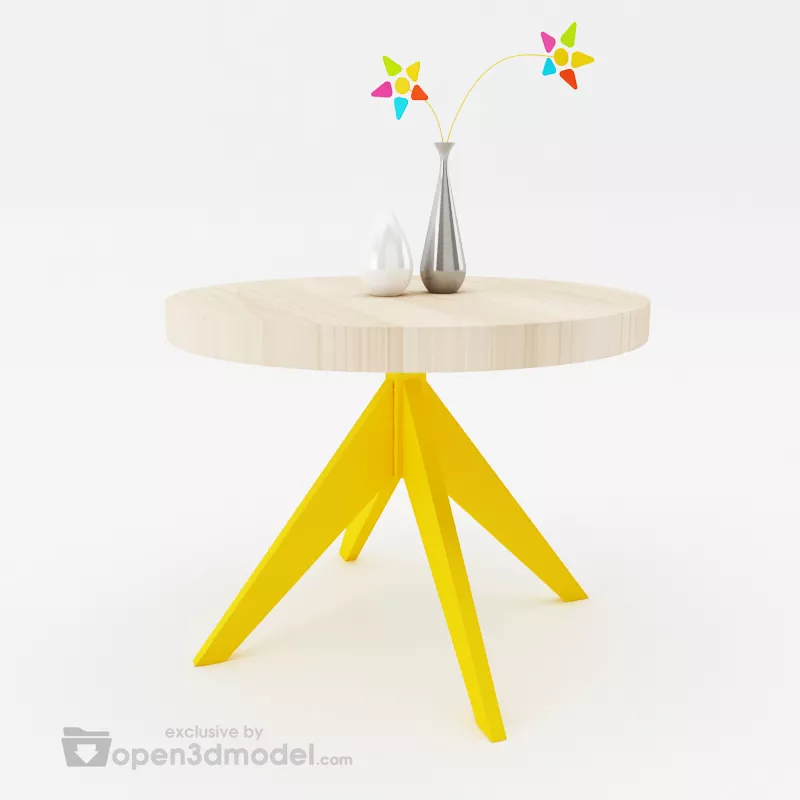 Slow Table Vray 3d model Slow Table Vray 3d model