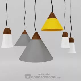 Slope Pendant Lamp Vray 3d model