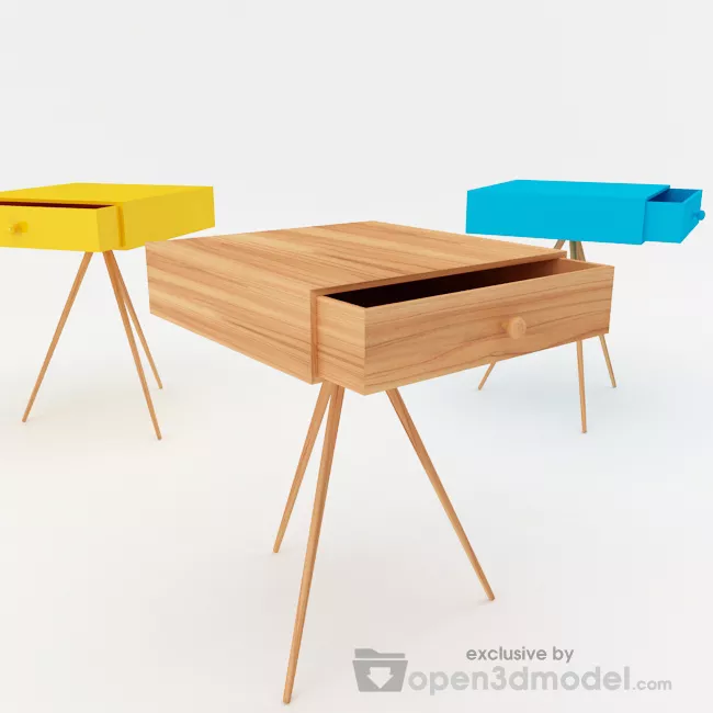 Tripod Table 3d model Tripod Table 3d model