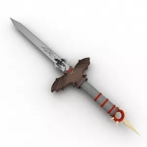 Rare Dagger With Case 3d model