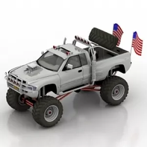 Bigfoot Car 3d model Bigfoot Car 3d model