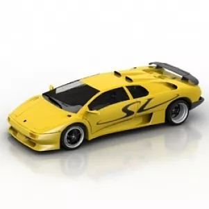 Car Diablo Sv 3d model Car Diablo Sv 3d model