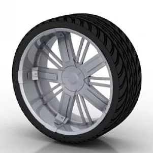 Wheel Car 3d model Wheel Car 3d model
