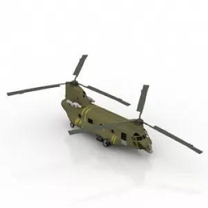 Chin Helicopter 3d model Chin Helicopter 3d model