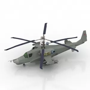 Ka52 Attack Helicopter 3d model