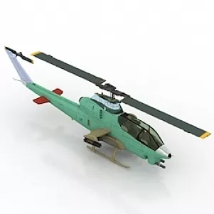 Ultralight Helicopter 3d model