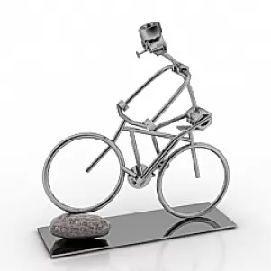 Figurine Bicycle 3d model Figurine Bicycle 3d model