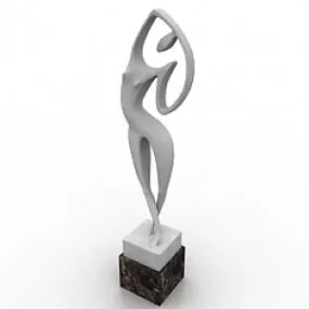 Figurine Dancing Girl 3d model