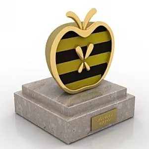 Skulpture Apple Beeline 3d model Skulpture Apple Beeline 3d model