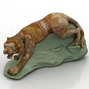 Sculpture Tiger 3d model Sculpture Tiger 3d model