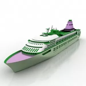 Futuristic Spacecraft Cruiser 3d model
