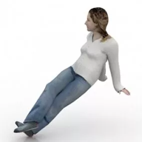 Seated Woman 3d model