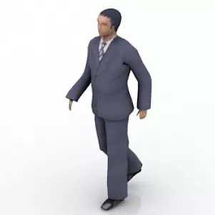 Walking Business Man 3d model Walking Business Man 3d model