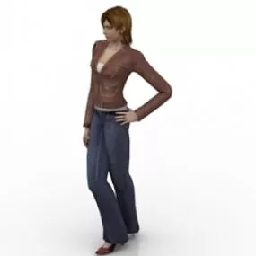 Girl 3d model