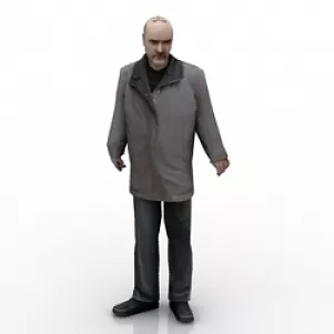 Man With Jacket 3d model Man With Jacket 3d model