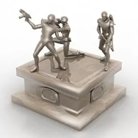 Picturesque Statue 3d model