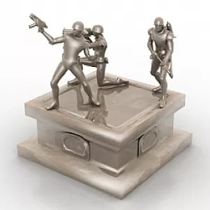 Picturesque Statue 3d model Picturesque Statue 3d model
