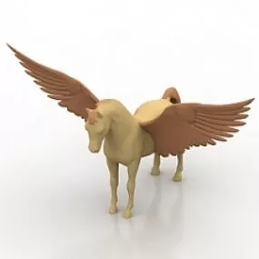 Pegasus Statue 3d model