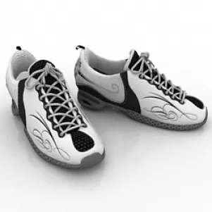 White Sneakers V1 3d model