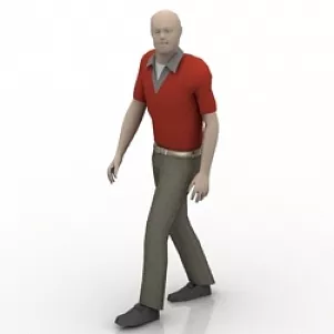 Walking Business Man 3d model Walking Business Man 3d model