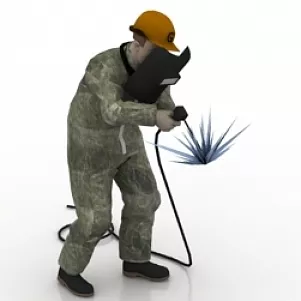 Worker Welder Man 3d model Worker Welder Man 3d model