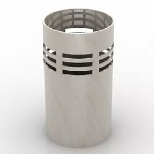 Rustic Trashcan 3d model