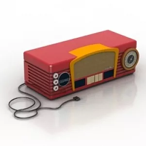 Radio 3d model Radio 3d model