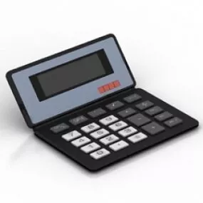 Vintage Calculator 3d model