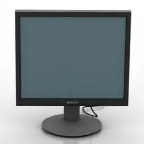Square Lcd Monitor 3d model