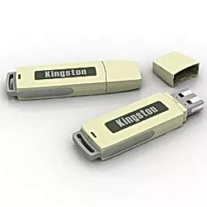 Black Kingston Flash Drive 3d model