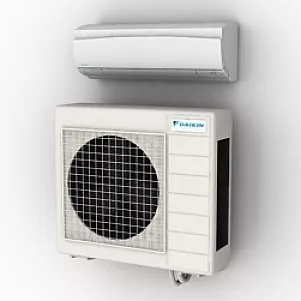 Dual Conditioner Mitsubishi Unit 3d model