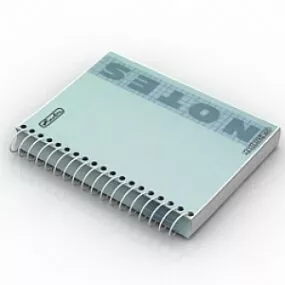 Notebook 3d model