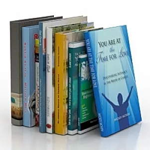 Modern Book Stack 3d model