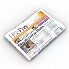 Newspaper 3d model