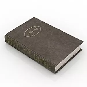 Book Stack With Storage Box 3d model