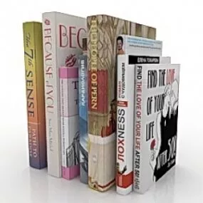 Books 3d model