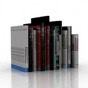 Books 3d model