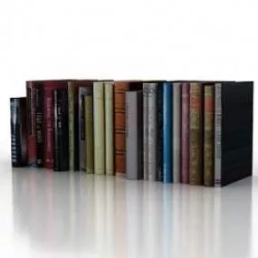 Books 3d model