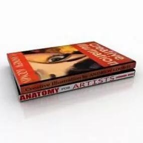 Books 3d model