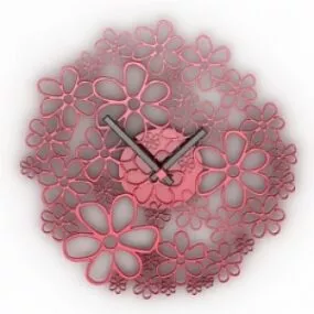 Flower Clock 3d model