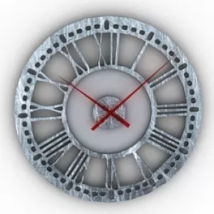 Roman Numerals Clock 3d model Roman Numerals Clock 3d model