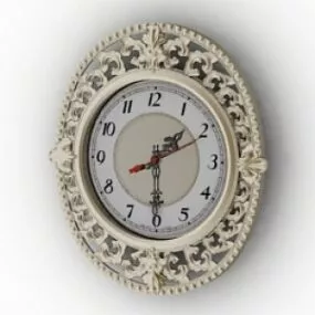 Vintage Decoration Clock 3d model