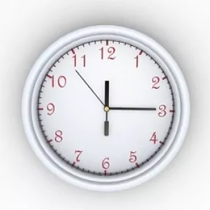 Spiral Clock 3d model Spiral Clock 3d model