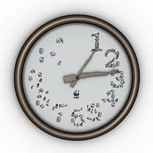 Number Stylized Clock 3d model Number Stylized Clock 3d model