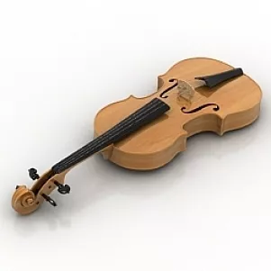 Violin 3d model Violin 3d model