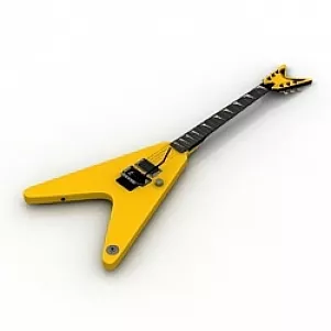 Mahogany Classical Guitar 3d model